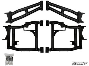 SuperATV Polaris General High Clearance 1.5" Rear Offset A-Arms, close-up view