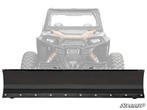 SuperATV Polaris General 1000 Plow Pro snow plow kit installed with 72-inch blade