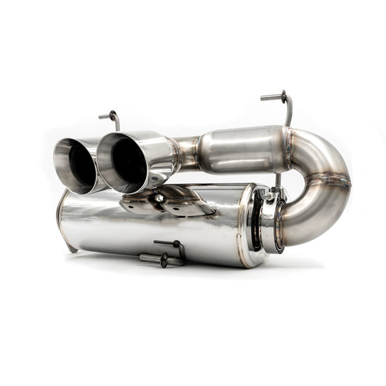 Bikeman RZR PRO-R 3" Dual Tip Exhaust – Turbo Ready - Dunes 2 Dezert SXS