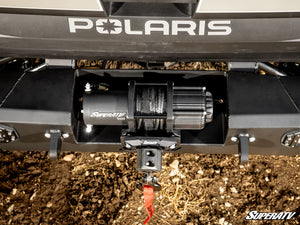 SuperATV Polaris Ranger 1000 / XP 1000 / Kinetic Rear Winch Bumper, side view