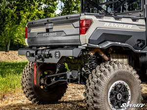 SuperATV Polaris Ranger 1000 / XP 1000 / Kinetic Rear Winch Bumper, mounted view