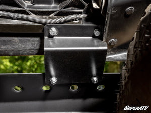 SuperATV Polaris Ranger 1000 / XP 1000 / Kinetic Rear Winch Bumper, close-up view
