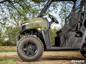 SuperATV Polaris Ranger 500 High-Clearance 1-5/8" Forward Lower A-Arms, installed view