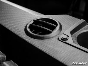 SuperATV defrost vent set into the Polaris Ranger SP 570 dash top