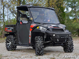 SuperATV Polaris Ranger 1000 Diesel High Clearance 1.5" Forward A-Arms, mounted view
