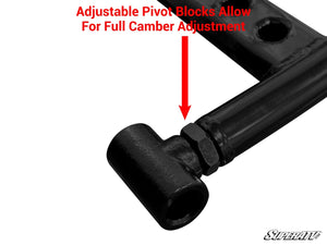 SuperATV Polaris Ranger XP 570 High Clearance 1.5" Forward Offset A-Arms, profile view