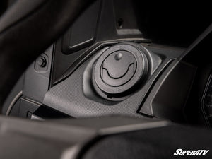 Polaris Ranger XD 1500 in-dash heater fan control detail