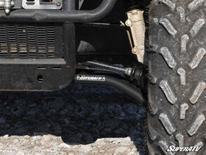 SuperATV Polaris Ranger EV High Clearance 2" Forward Offset A-Arms, installed view
