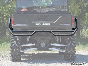 SuperATV Polaris Ranger Rear Extreme Bumper with Side Bed Guards, mounted view