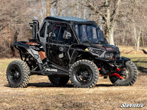 SuperATV Polaris RZR XP 1000 / XP Turbo Cab Enclosure Doors, angle view