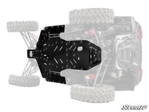 SuperATV Polaris RZR XP Full Skid Plate, installed view