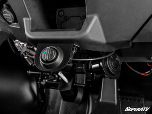 Polaris RZR XP S in-dash heater defrosting the windshield