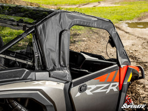 SuperATV Polaris RZR XP / XP S Primal Soft Upper Doors, mounted view