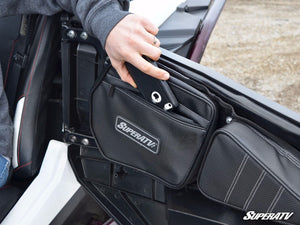 SuperATV Polaris RZR Door Bags for Stock Doors, installed view