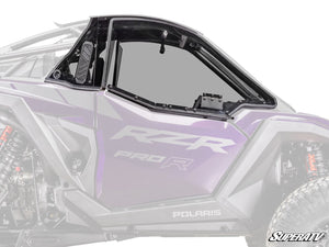 SuperATV Polaris RZR Pro R Hard Cab Upper Doors, rear view