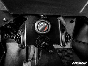 Polaris RZR Trail 900 in-dash heater defrosting the windshield