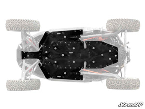 SuperATV Polaris RZR Turbo R / Pro S Full Skid Plate, angle view