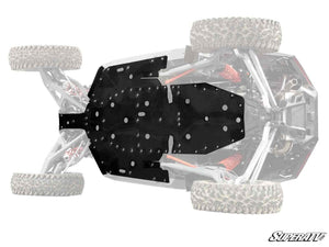 SuperATV Polaris RZR Turbo R / Pro S Full Skid Plate, installed view