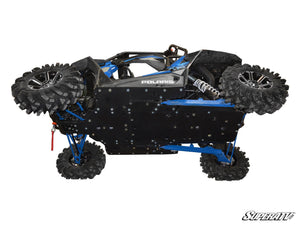 SuperATV Polaris RZR XP 1000 / XP Turbo / Turbo S Full Skid Plate, installed view