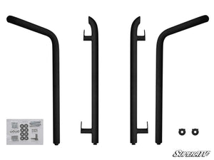 SuperATV Polaris RZR XP 4 Turbo S Rock Sliding Nerf Bars, detail view