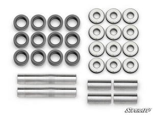 SuperATV Xpedition A-arm bushings and steel sleeves kit contents detail