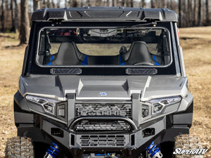 Polaris Xpedition glass windshield manual wiper clearing mud and rain
