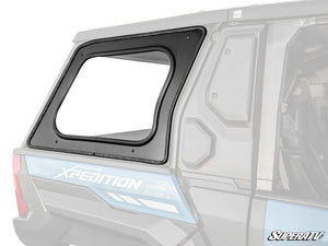 SuperATV Polaris Xpedition ADV polycarbonate rear side windows installed as a pair