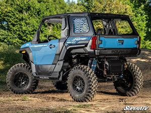 Quarter-inch polycarbonate Polaris Xpedition ADV rear side windows with XR Optic coating