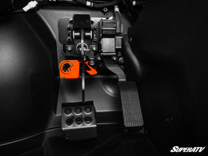 Polaris Xpedition SuperATV brake lock engaged holding the pedal down