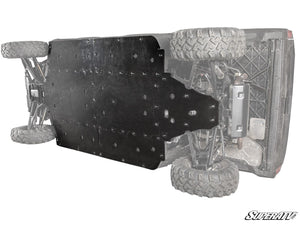SuperATV Polaris Ranger Crew XP 1000 / Crew 1000 Full Skid Plate, mounted view