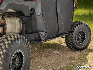 SuperATV Polaris Ranger Crew XP 1000 / Crew 1000 Heavy-Duty Nerf Bars, mounted view