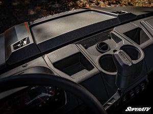 SuperATV defrost vents installed along the top of the Polaris Ranger 1000 dash
