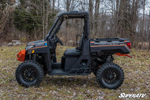 SuperATV Polaris Ranger XP 1000 / 1000 / Kinetic Heavy-Duty Nerf Bars, side view