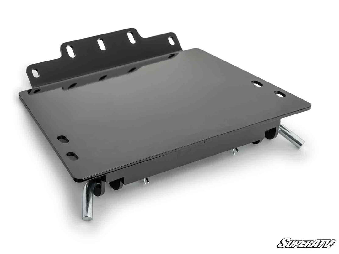 Super ATV Plow Pro snow plow mount installed on a Polaris Ranger Midsize 570