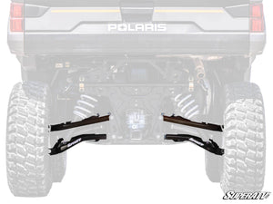 SuperATV Polaris Ranger XP 1000 High-Clearance Rear Offset A-Arms, front view