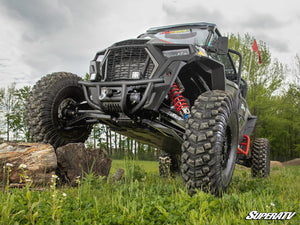 SuperATV Polaris RZR XP Turbo S Winch-Ready Front Bumper, angle view