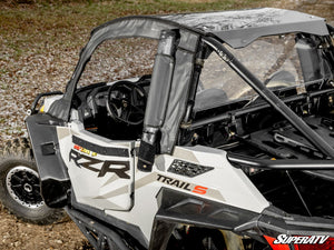 SuperATV Polaris RZR Trail 900 / Trail S 900 / S 1000 Soft Upper Doors, mounted view