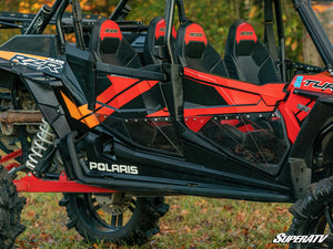 SuperATV Polaris RZR XP Turbo S / S 1000 / S 900 Clear Lower Doors, alternate angle
