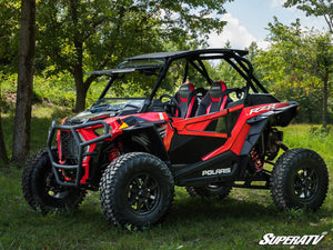 SuperATV Polaris RZR XP Turbo S Front Bumper, installed view