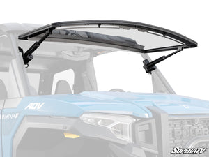 SuperATV Polaris Xpedition MaxDrive power flip windshield in the closed position