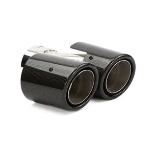 RPM Carbon Dual Exhaust Tips – Polaris Pro R Mufflers - Dunes 2 Dezert SXS