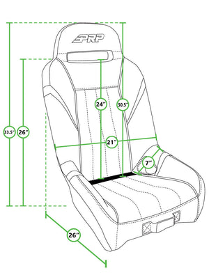 PRP GT/S.E. Suspension Seats Kit – RZR PRO XP/R (Pair) - Dunes 2 Dezert SXS