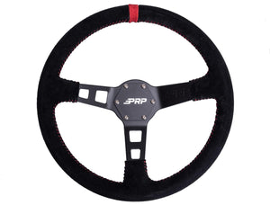 PRP Deep Dish Suede Steering Wheel – 13" Off-Road Grip - Dunes 2 Dezert SXS