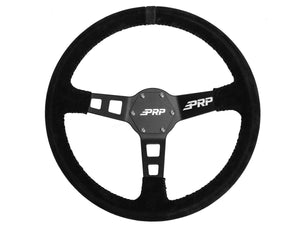 PRP Deep Dish Suede Steering Wheel – 13" Off-Road Grip - Dunes 2 Dezert SXS