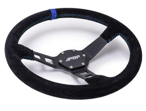 PRP Deep Dish Suede Steering Wheel – 13" Off-Road Grip - Dunes 2 Dezert SXS