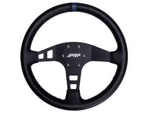 PRP Flat Leather Steering Wheel – 13" Off-Road Control - Dunes 2 Dezert SXS