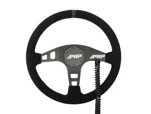 PRP Heated Flat Suede Steering Wheel – 13" Off-Road - Dunes 2 Dezert SXS