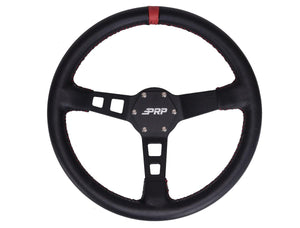 PRP Deep Dish Leather Steering Wheel – 13" Off-Road Grip - Dunes 2 Dezert SXS