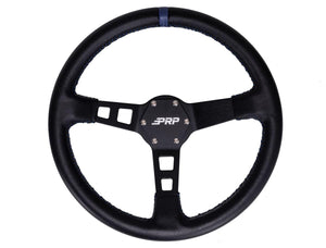 PRP Deep Dish Leather Steering Wheel – 13" Off-Road Grip - Dunes 2 Dezert SXS