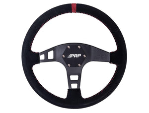 PRP Flat Suede Steering Wheel – 13" Off-Road Control - Dunes 2 Dezert SXS
